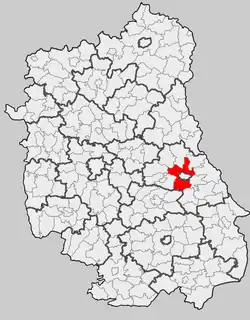 Położenie na mapie województwa