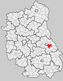 Położenie na mapie województwa