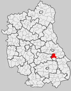 Położenie na mapie województwa