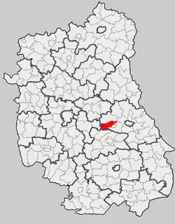 Położenie na mapie województwa