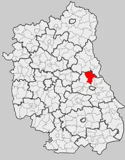 Położenie na mapie województwa