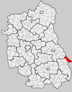 Położenie na mapie województwa