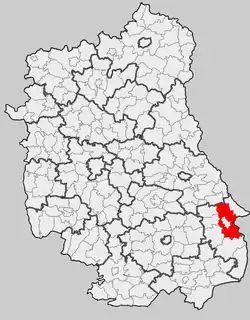 Położenie na mapie województwa