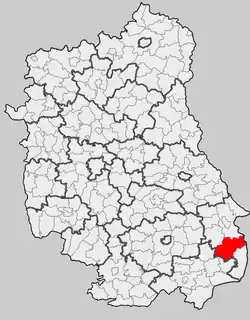 Położenie na mapie województwa