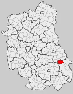 Położenie na mapie województwa