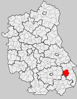 Położenie na mapie województwa