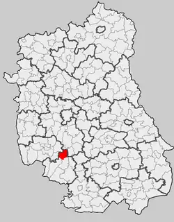 Położenie na mapie województwa