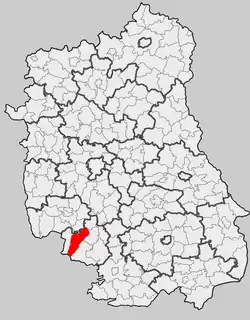 Położenie na mapie województwa