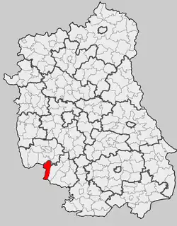 Położenie na mapie województwa