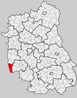 Położenie na mapie województwa