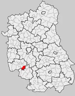 Położenie na mapie województwa