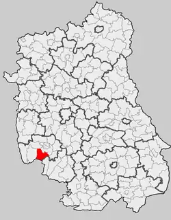 Położenie na mapie województwa