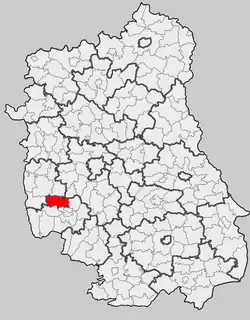 Położenie na mapie województwa