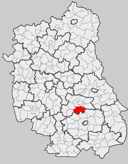 Położenie na mapie województwa