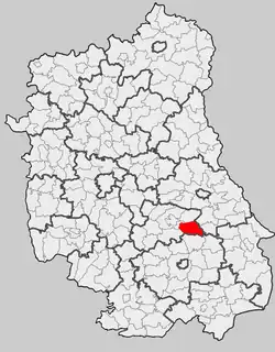 Położenie na mapie województwa