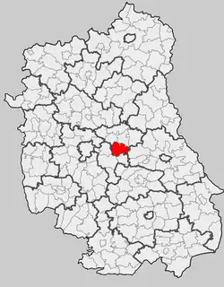 Położenie na mapie województwa