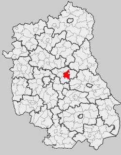 Położenie na mapie województwa