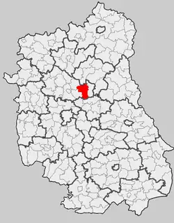 Położenie na mapie województwa