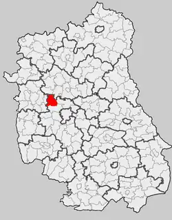 Położenie na mapie województwa