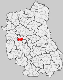 Położenie na mapie województwa