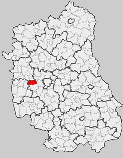 Położenie na mapie województwa