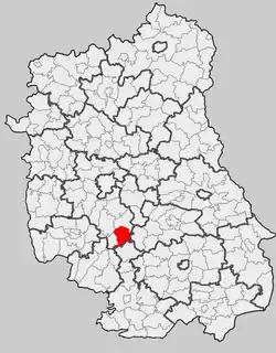 Położenie na mapie województwa