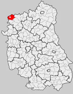 Położenie na mapie województwa