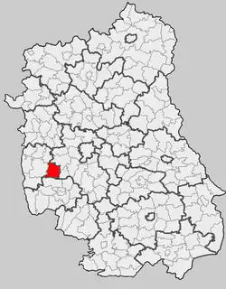 Położenie na mapie województwa