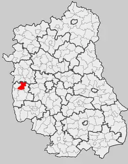 Położenie na mapie województwa