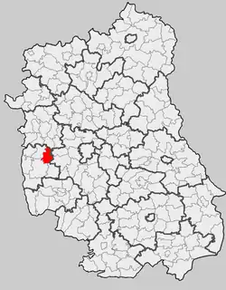 Położenie na mapie województwa