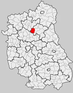 Położenie na mapie województwa