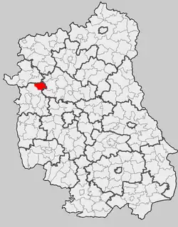 Położenie na mapie województwa