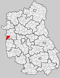 Położenie na mapie województwa