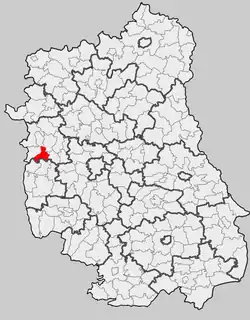 Położenie na mapie województwa