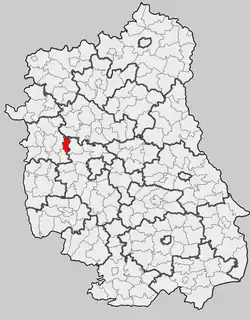 Położenie na mapie województwa