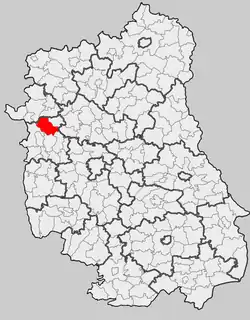 Położenie na mapie województwa