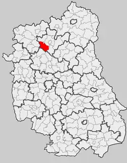 Położenie na mapie województwa