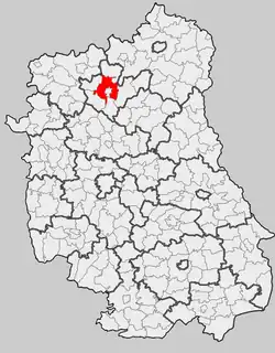 Położenie na mapie województwa