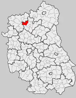 Położenie na mapie województwa