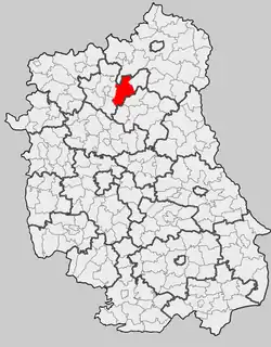 Położenie na mapie województwa