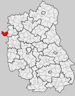 Położenie na mapie województwa