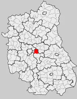 Położenie na mapie województwa