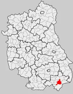 Położenie na mapie województwa