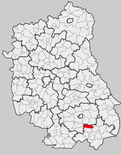 Położenie na mapie województwa