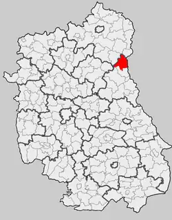 Położenie na mapie województwa