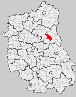 Położenie na mapie województwa