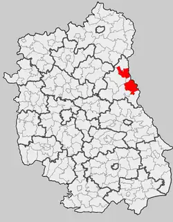 Położenie na mapie województwa