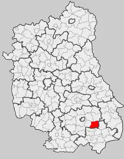 Położenie na mapie województwa