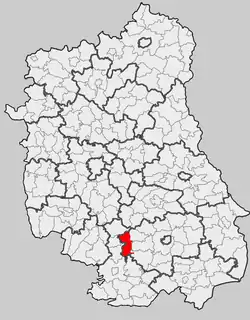 Położenie na mapie województwa