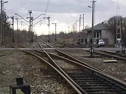 Głowica rozjazdowa od strony Lublina (2012)